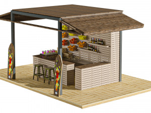 Beachbar 3D Model