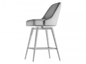 Century Counter Stool Model 3D