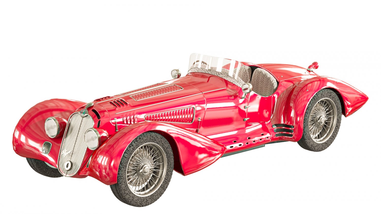 Alfa Romeo 8 3D Модель In Карт 3DExport