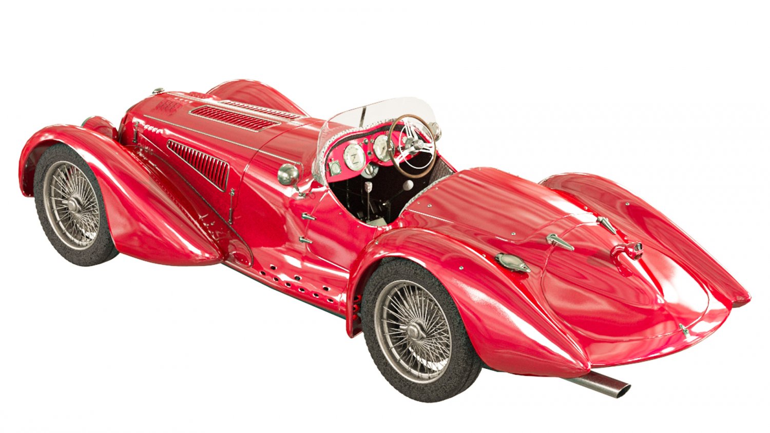 Alfa Romeo 8 3D Модель In Карт 3DExport