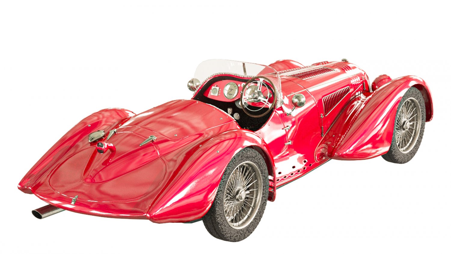 Alfa Romeo 8 3D Модель In Карт 3DExport