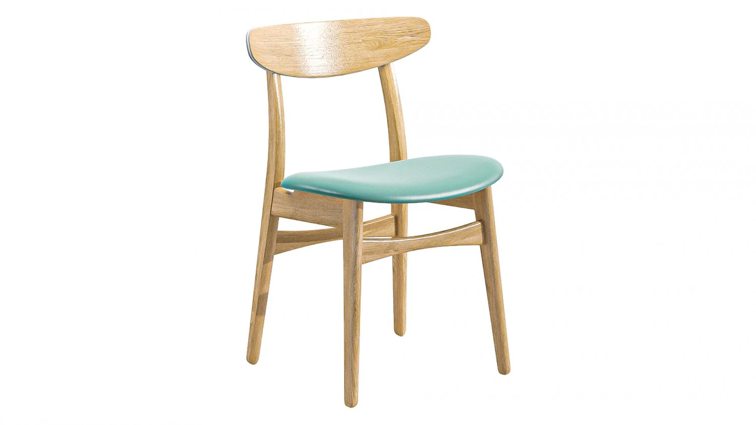 Stool Wood 3D Model .c4d .max .obj .3ds .fbx .stl .blend 