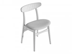 Stool Wood 3D Model