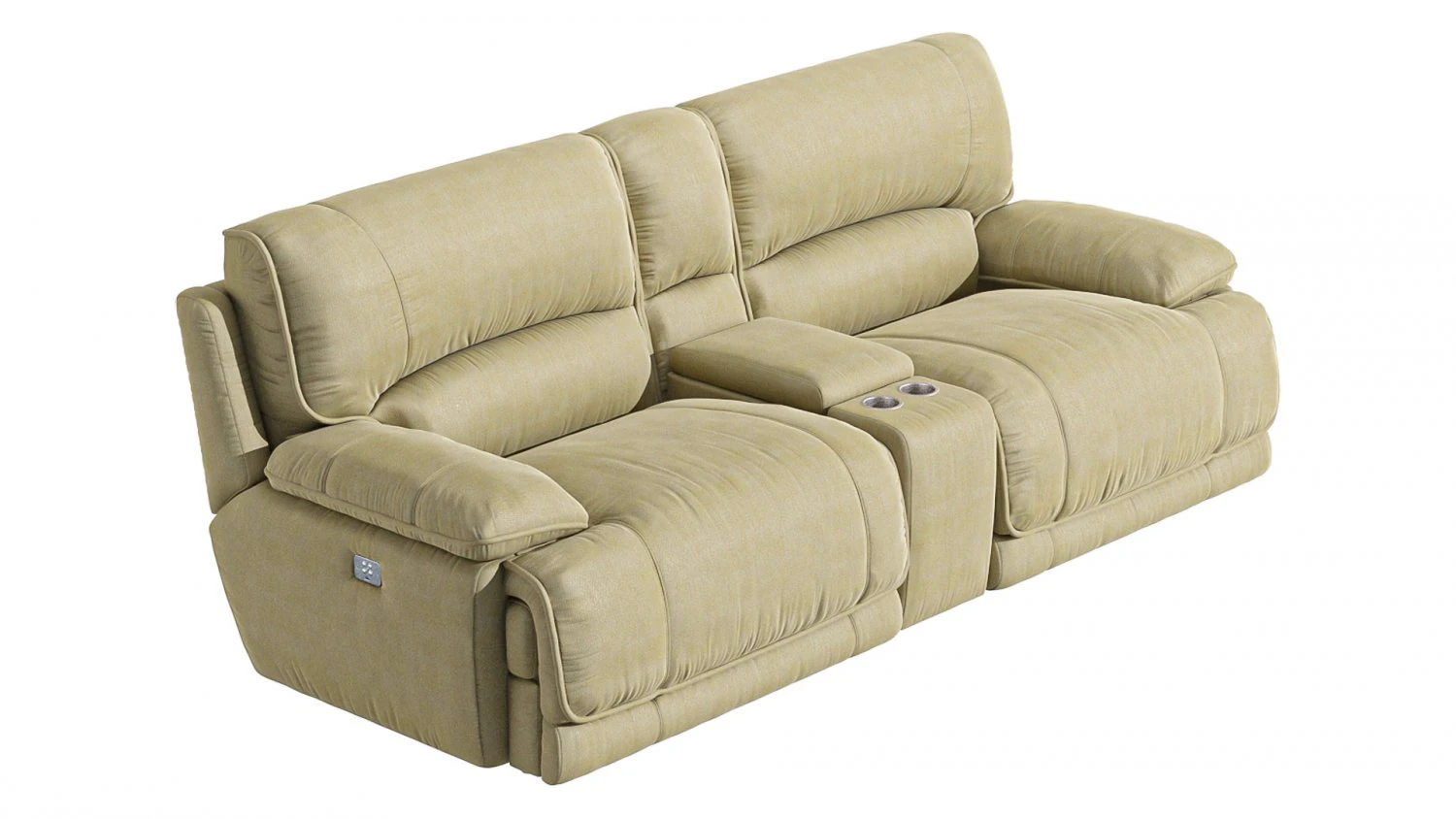 Power Reclining Sectional 3D Model .c4d .max .obj .3ds .fbx .stl .blend