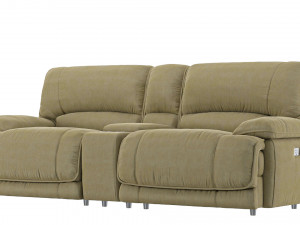 Power Reclining Sectional 3D Model