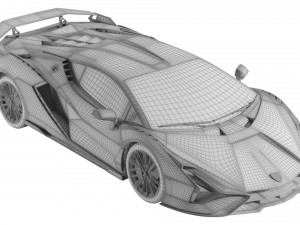 L a m b o r g h i n i Sian FKP 3D Model