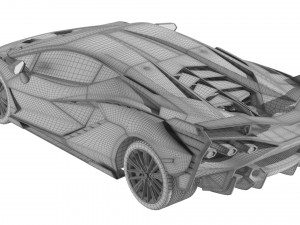 L a m b o r g h i n i Sian FKP 3D Model