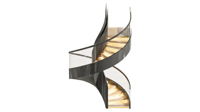 Spiral Staircase 3D-Modell .c4d .max .obj .3ds .fbx .stl .blend 