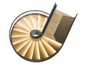 Spiral Staircase 3D Model