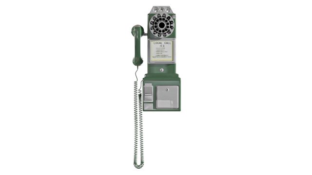 Pay Phone Modelo 3D .c4d .max .obj .3ds .fbx .stl .blend 