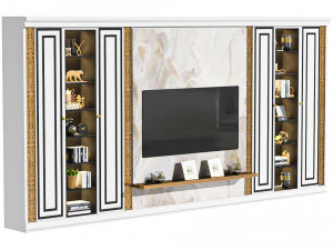 TV Wall Modern 3D Model