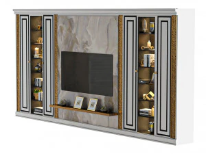 TV Wall Modern 3D Model