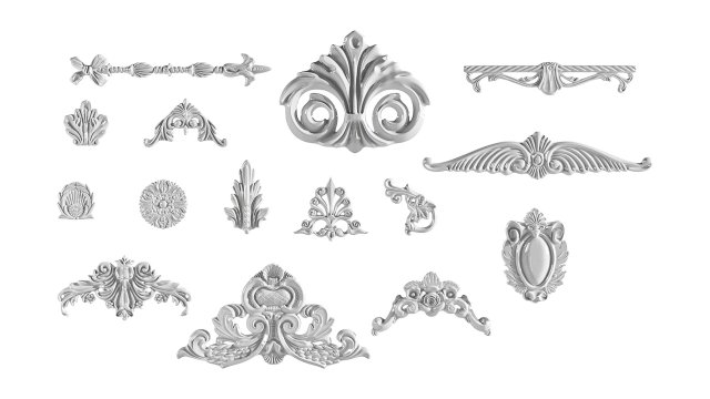 Decor Set 001 3D 모델 .c4d .max .obj .3ds .fbx .stl .blend 