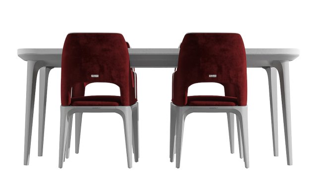 Play Chair Table 3D 模型 .c4d .max .obj .3ds .fbx .stl .blend 