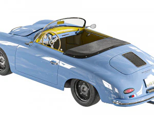 Porsche 356 Speedster 3D Model