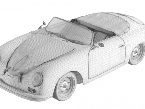 Porsche 356 Speedster 3Dモデル