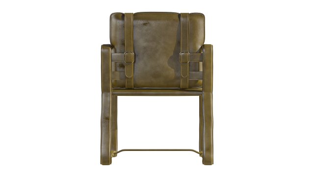 Leather Belt Camel Chair Model 3D .c4d .max .obj .3ds .fbx .stl .blend 