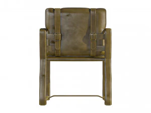 Krzesło Camel ze skórzanym paskiem Model 3D