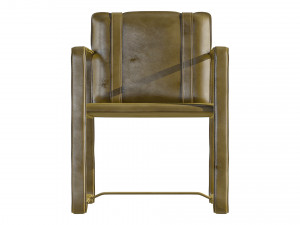 Leather Belt Camel Chair Model 3D