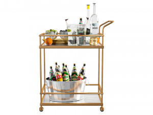 Alcohol and a Cocktail 3D Model