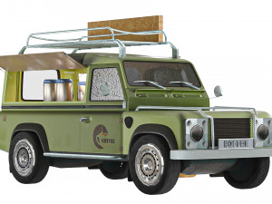 Hot Coffe Truck 3D 모델