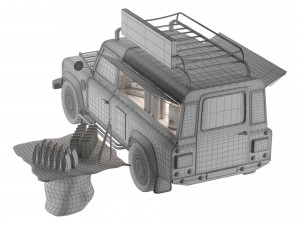 Hot Coffe Truck 3D 모델