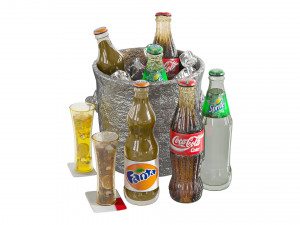 Drink Set 01 3D Model