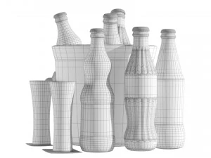 Drink Set 01 3D Model