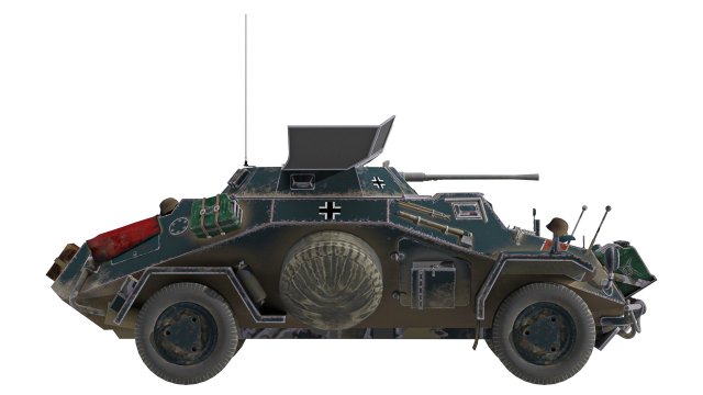 German Appc Model 3D .c4d .max .obj .3ds .fbx .stl .blend 