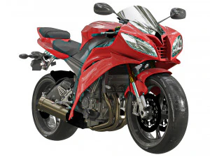 ヤマハ YZF R6 3Dモデル