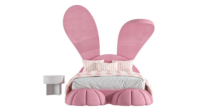Mr Bunny Bed 3D मॉडल .c4d .max .obj .3ds .fbx .stl .blend