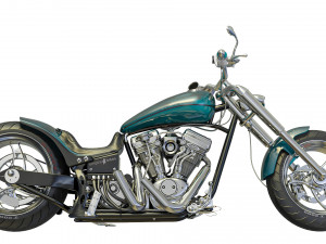Bicimoto Chopper Razor M1 A2 Modello 3D in Concetto 3DExport