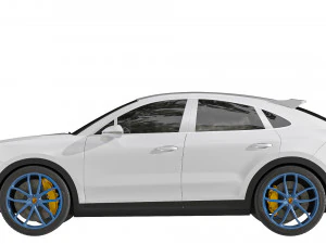 保时捷卡宴涡轮增压 3D 模型