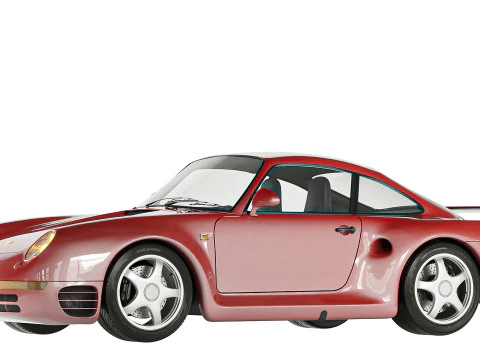 Porsche 959 Corona 3D Model