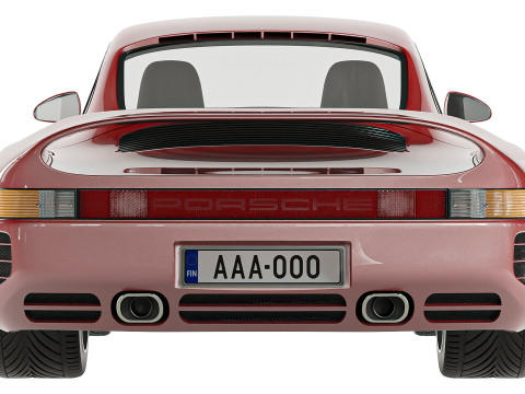 Porsche 959 Corona Modello 3D