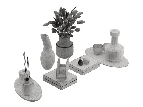 Decorative Set 009 3D Model