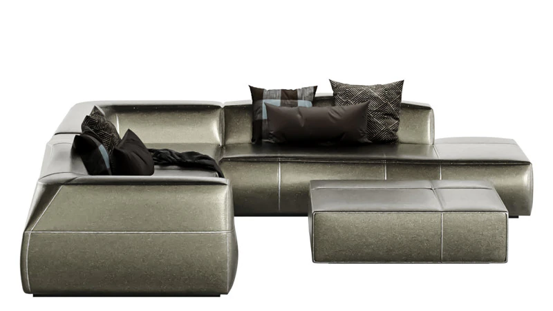 Zegnij sofę Model 3D .c4d .max .obj .3ds .fbx .stl .blend