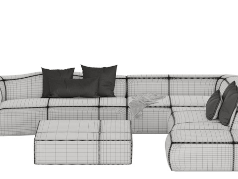 Bend Sofa 3D Model