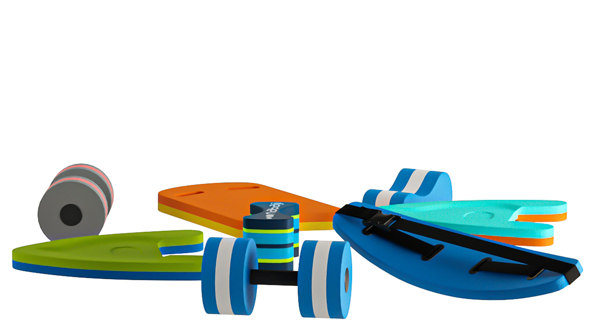 Aquafitness Equipment 3D Model .c4d .max .obj .3ds .fbx .stl .blend 