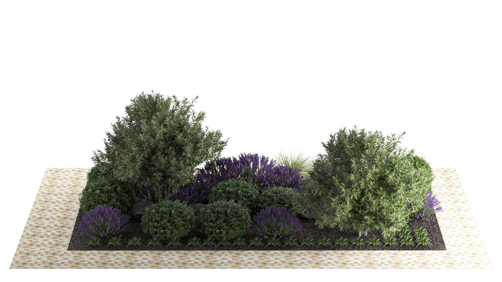 Alpine Hill Park 3D Model .c4d .max .obj .3ds .fbx .stl .blend 