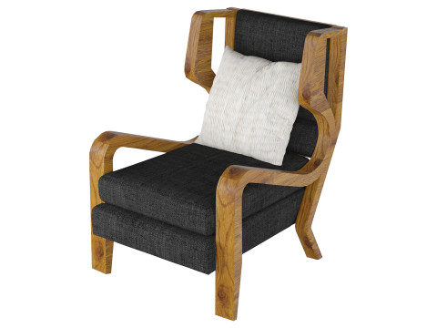 Noir Carol Chair Model 3D