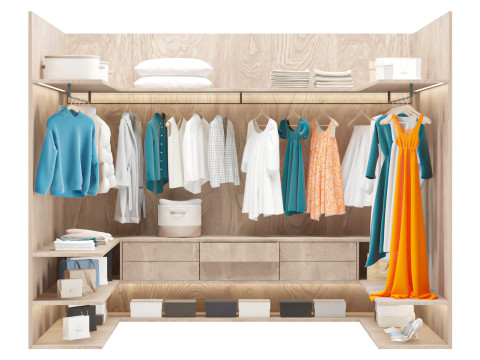 Wardrobe Modern 3D Модель