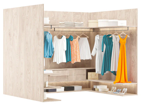 Wardrobe Modern 3D Model