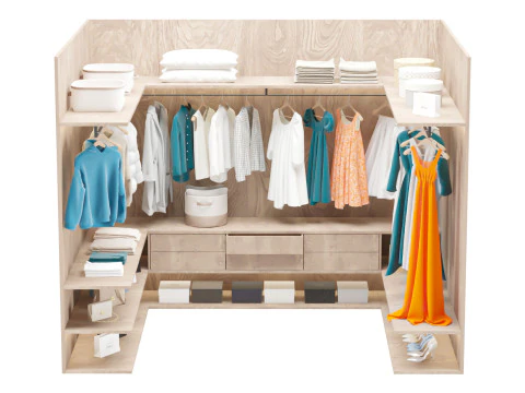 Wardrobe Modern 3D Model