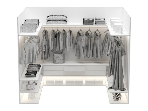 Wardrobe Modern 3D Model