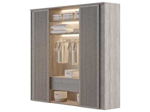 Wardrobe With Filling 3D Модель