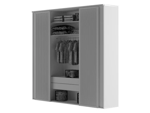 Wardrobe With Filling 3D Model