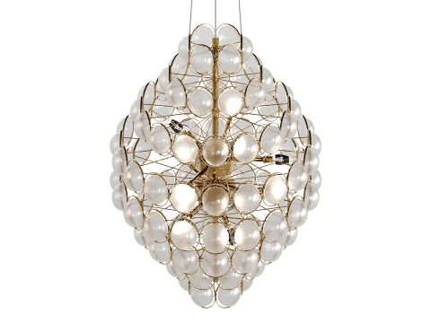 Unique Statement Tiered Chandelier 3D Model
