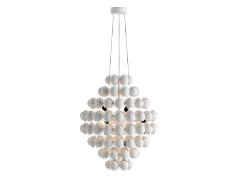 Unique Statement Tiered Chandelier 3D Model