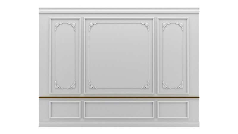 Wall Molding 3D Model .c4d .max .obj .3ds .fbx .stl .blend